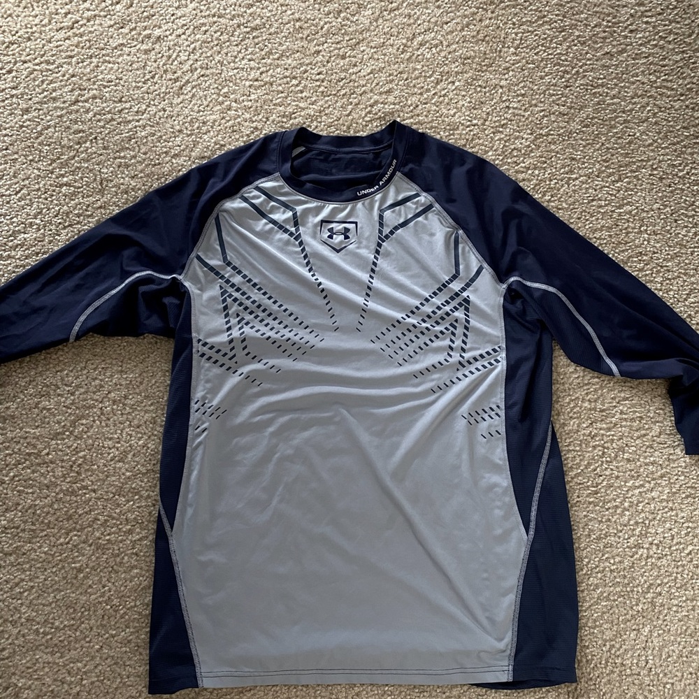 UNDERARMOUR baselayer 3/4 sleeve | very breathable | Navy | Size L